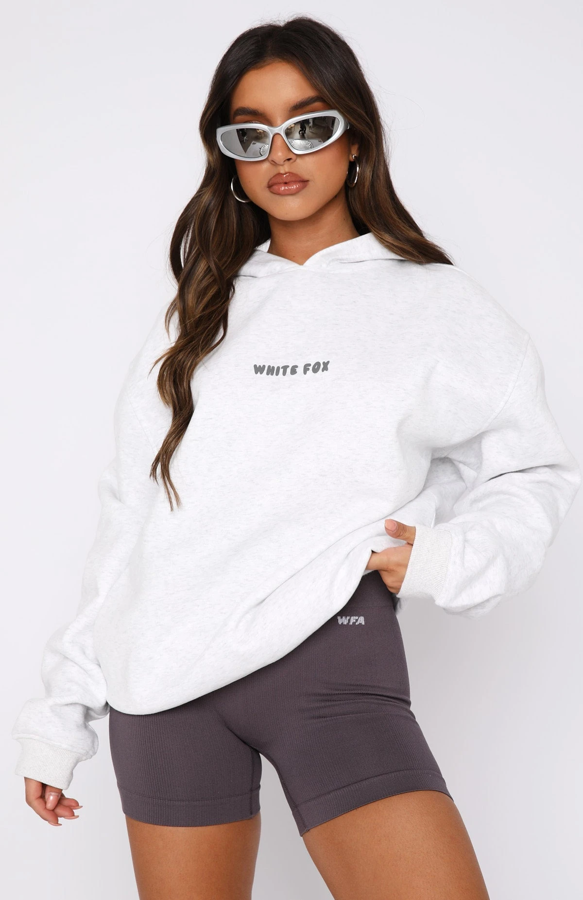 Leisure Series Oversized Hoodie Glacier Grey - Image 2