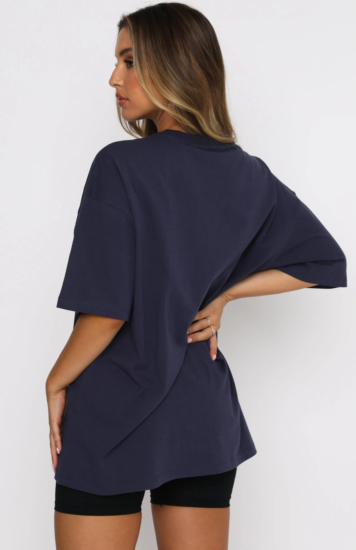 Varsity Tee Dusty Navy - Image 4