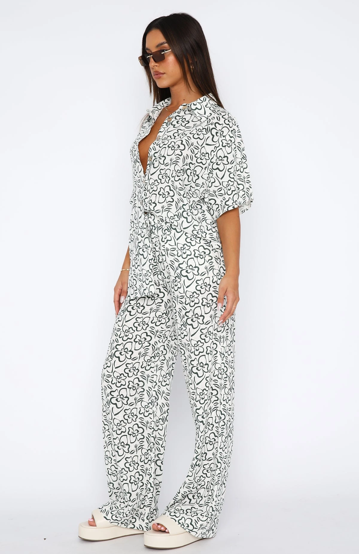 Need A Recap Pants Green Spring Floral - Image 3