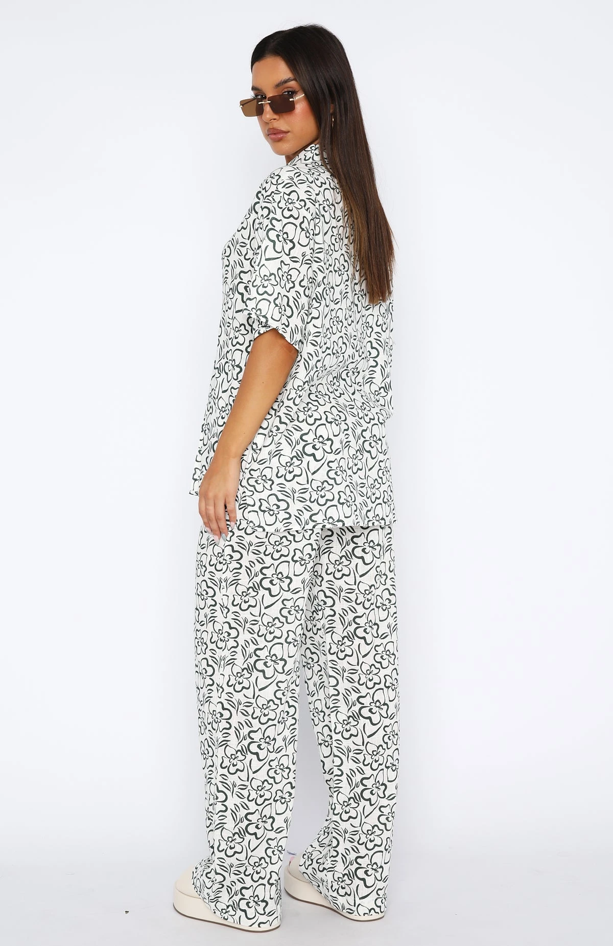 Need A Recap Pants Green Spring Floral - Image 4