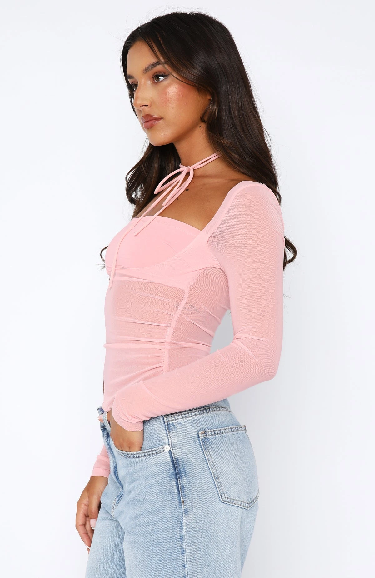 Passion For You Long Sleeve Top Baby Pink - Image 3