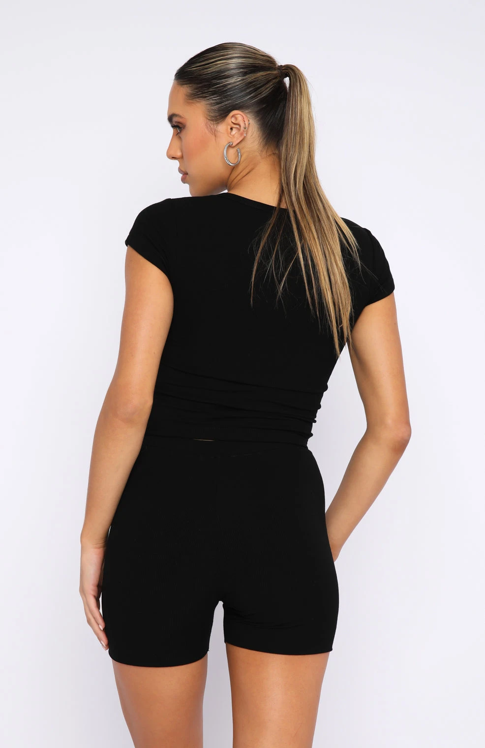 Project 5 Ribbed Bike Shorts Ink - Image 4