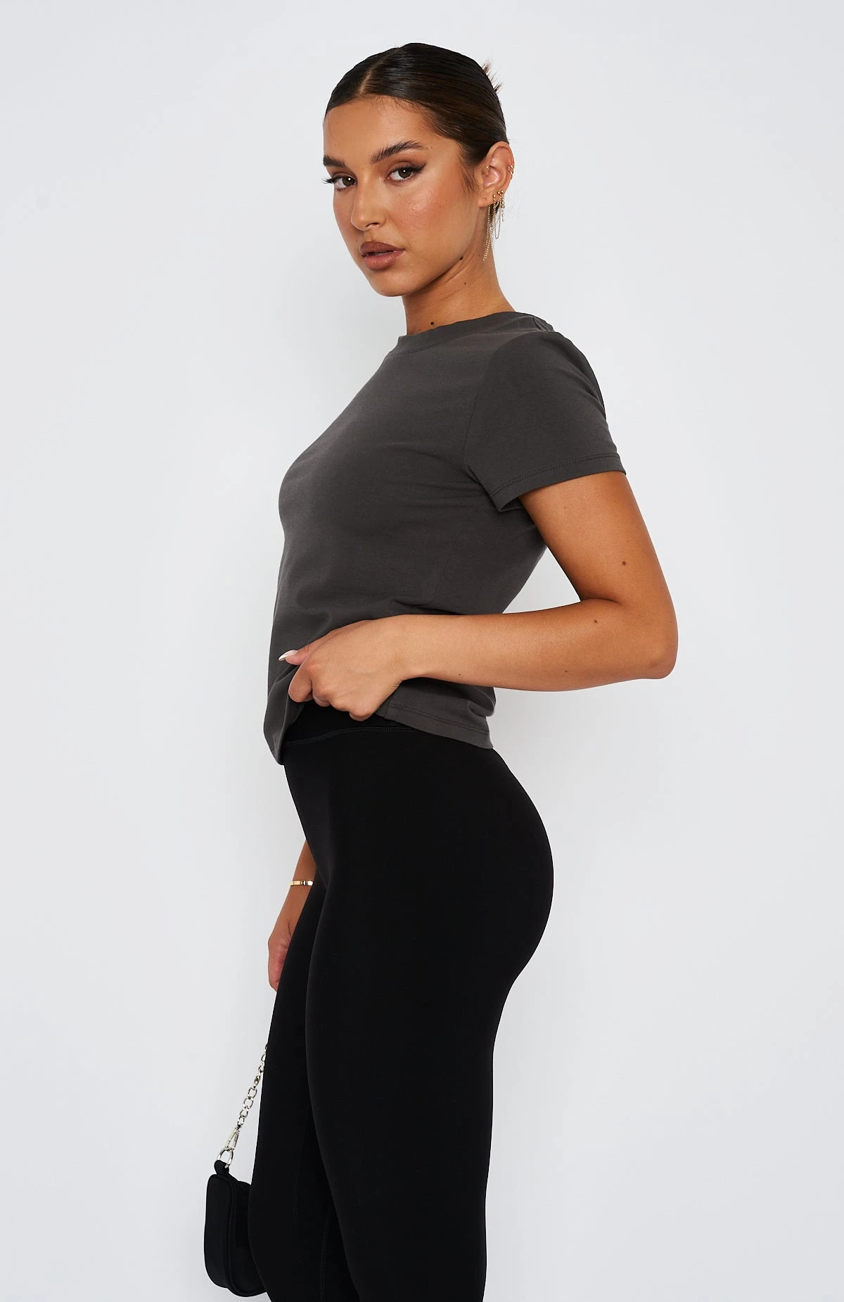 Figure It Out Tee Charcoal - Image 4