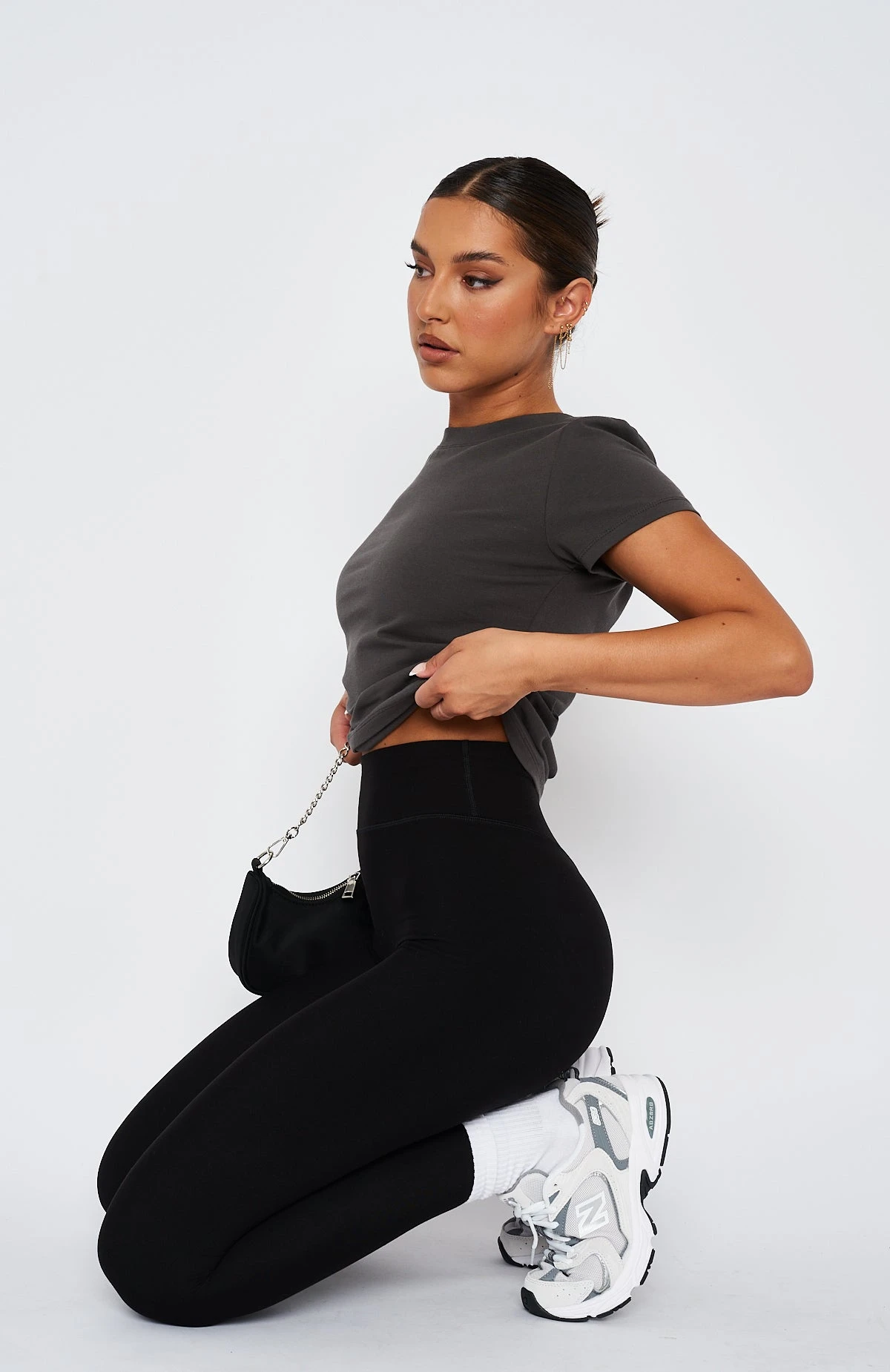 Figure It Out Tee Charcoal - Image 3