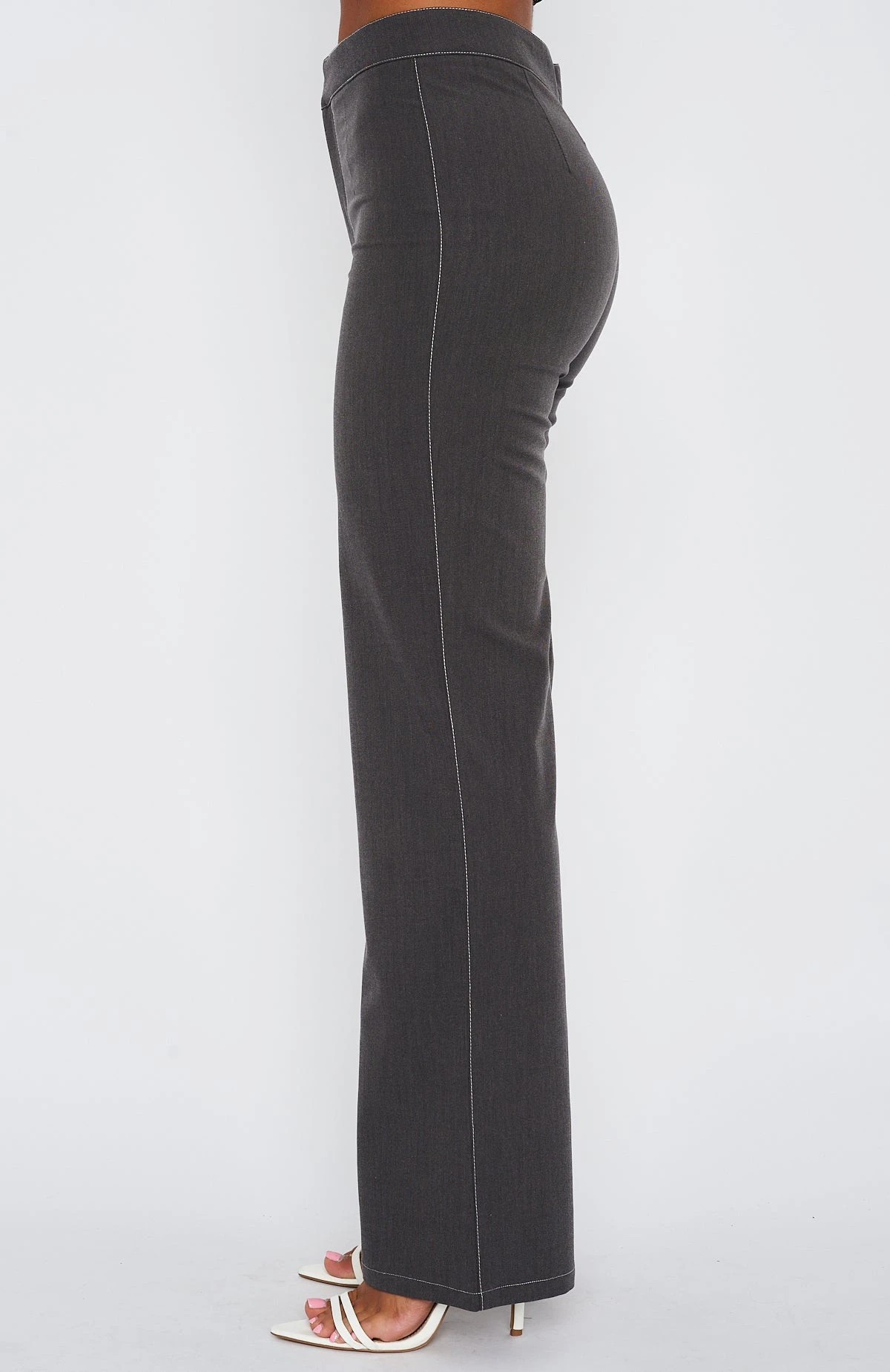 Don't Waste My Time Pants Charcoal - Image 4