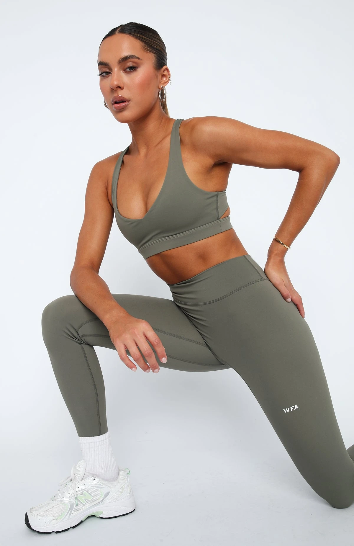Always Out Sports Bra Khaki - Image 2