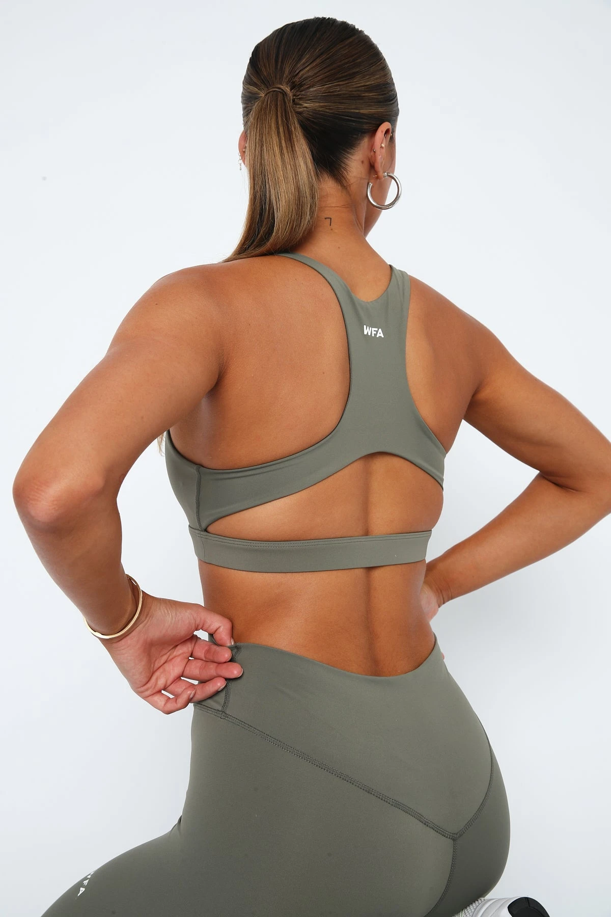 Always Out Sports Bra Khaki - Image 4
