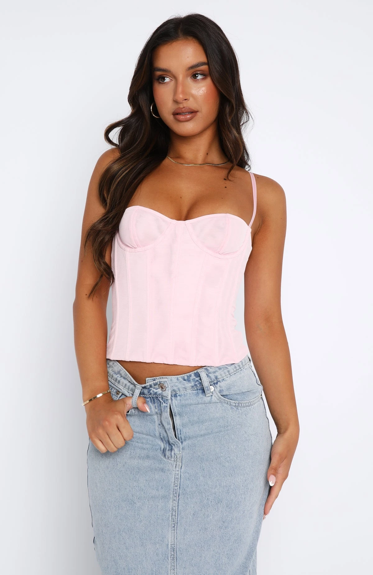 Been Waiting Bustier Baby Pink - Image 2