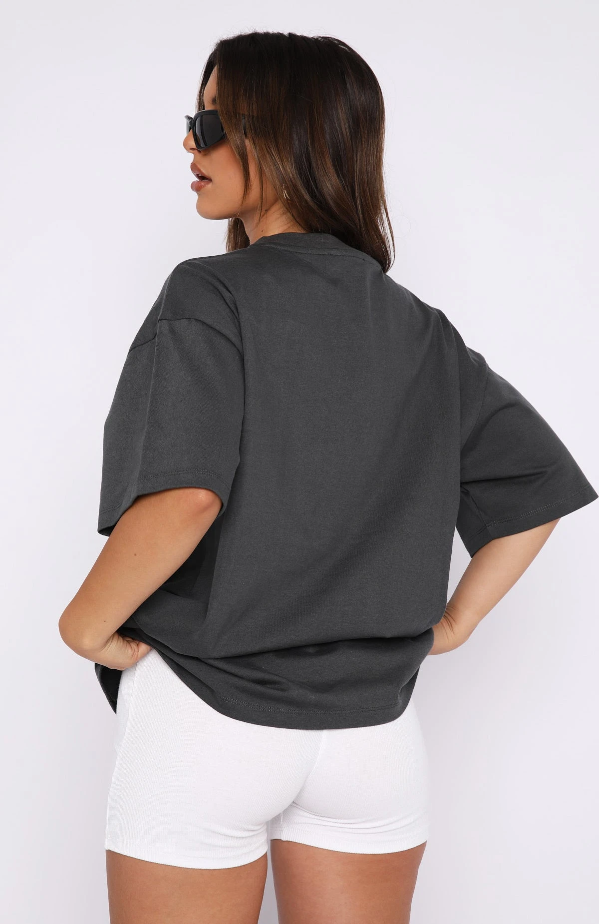 New Dimension Oversized Tee Charcoal - Image 4