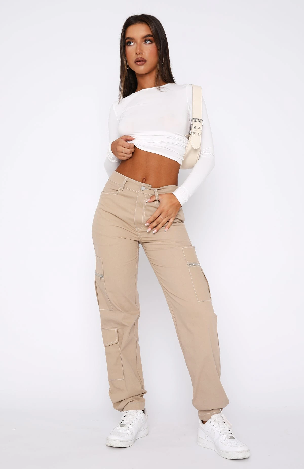 Is There Someone Else Pants Beige - Image 2