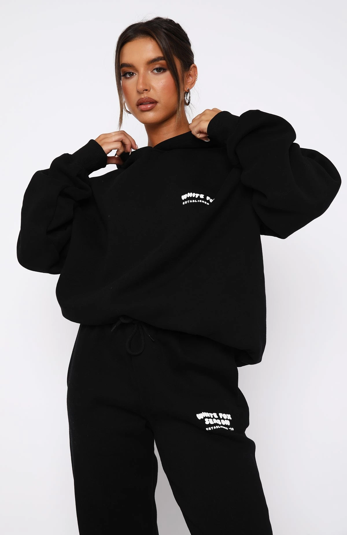 The Main Season Oversized Hoodie Black - Image 2