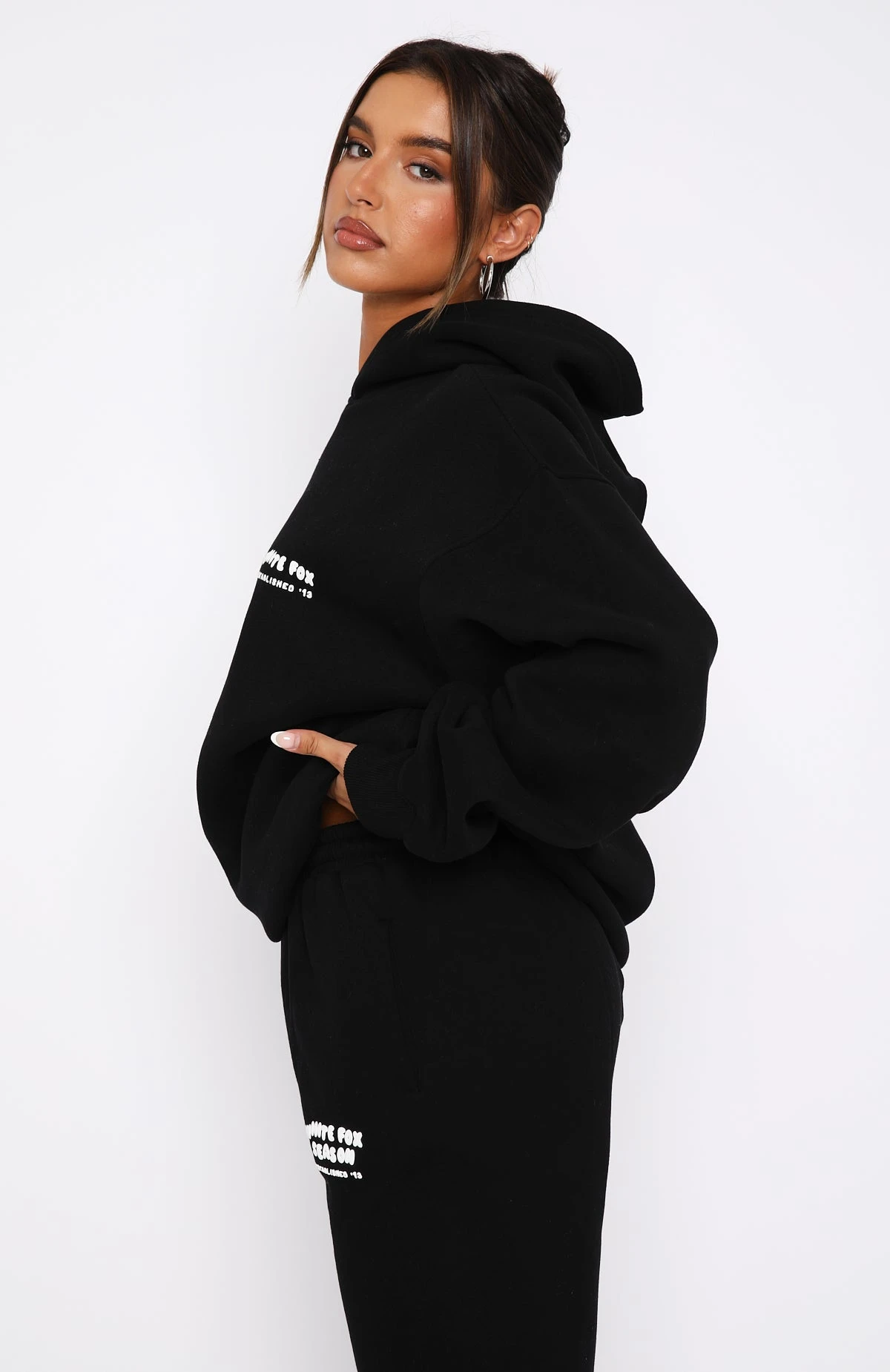 The Main Season Oversized Hoodie Black - Image 3