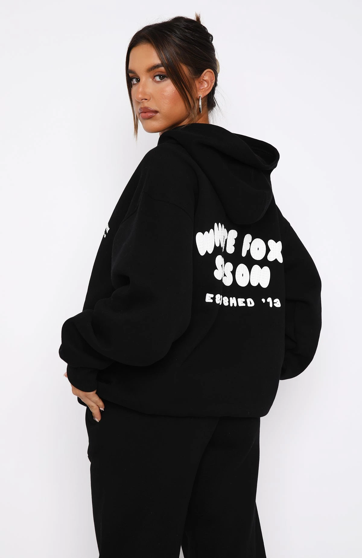 The Main Season Oversized Hoodie Black - Image 4