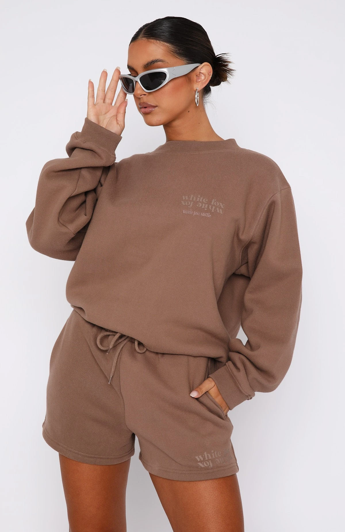 Made You Smile Lounge Shorts Mocha - Image 2