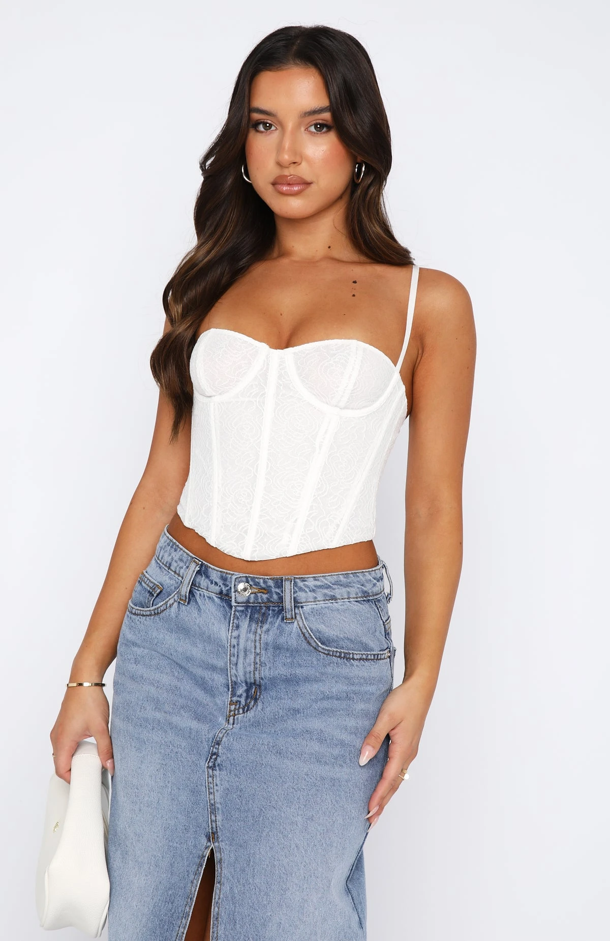 Dancing To Forget Bustier White - Image 2