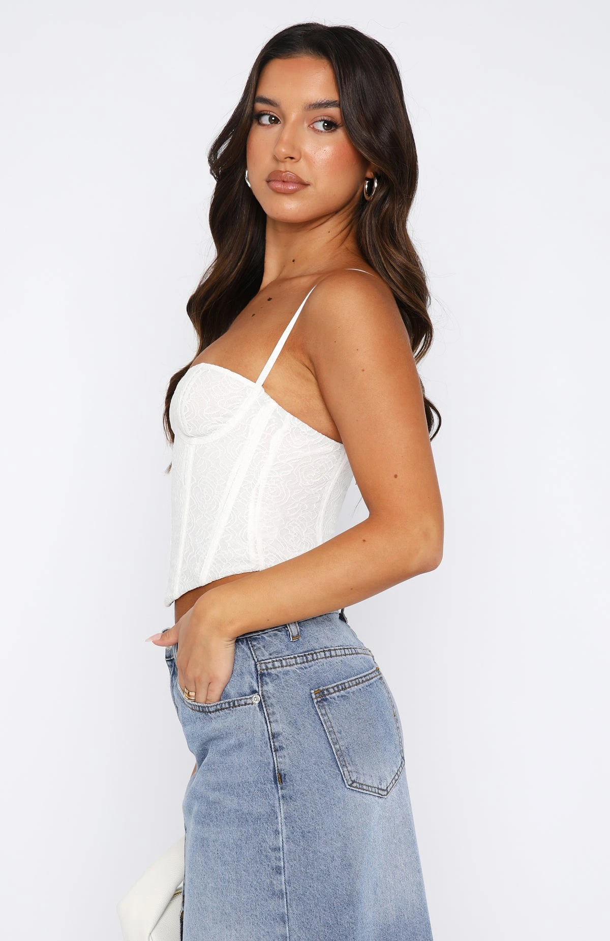 Dancing To Forget Bustier White - Image 3