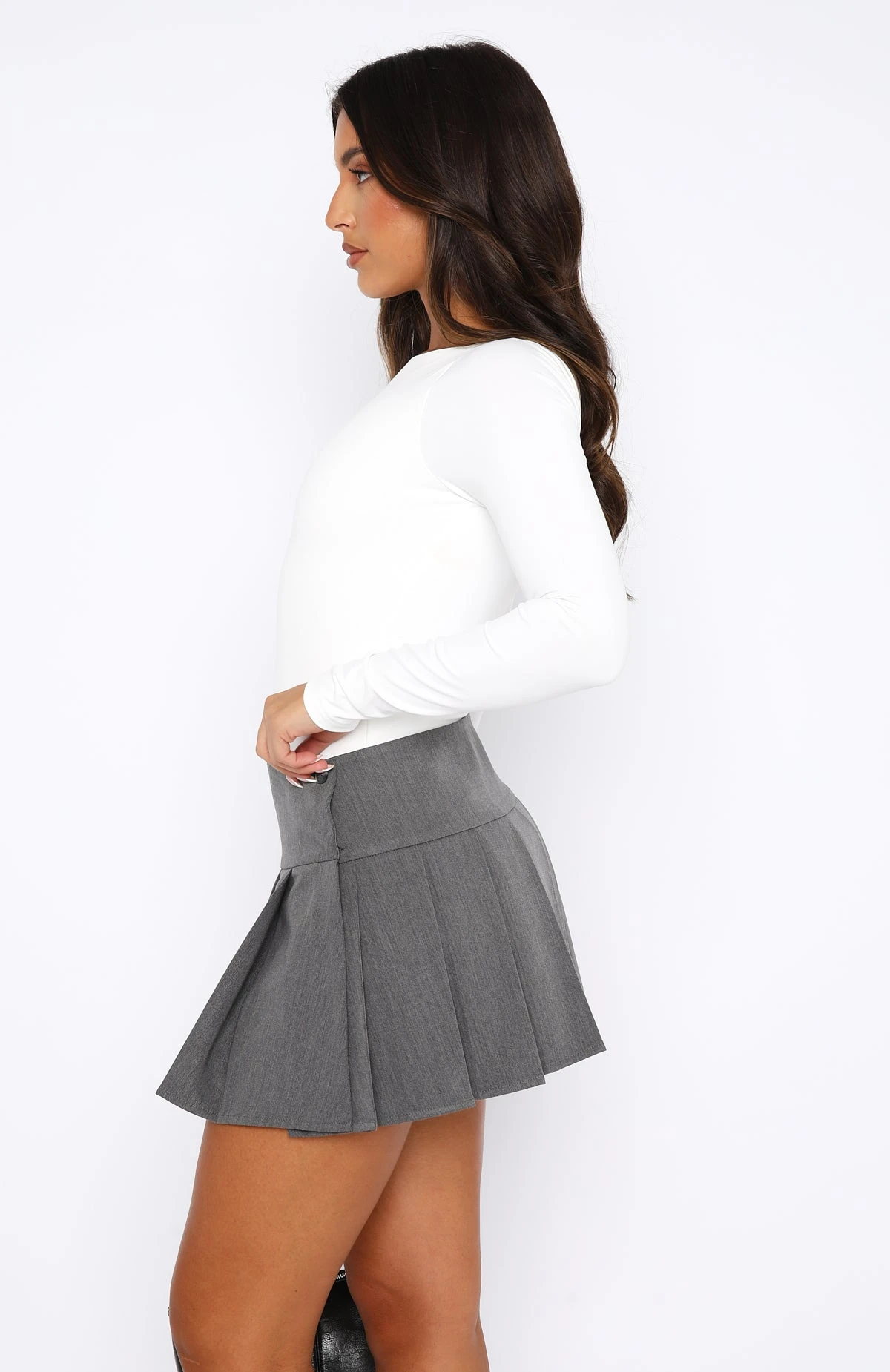 Attracted To You Long Sleeve Bodysuit White - Image 5