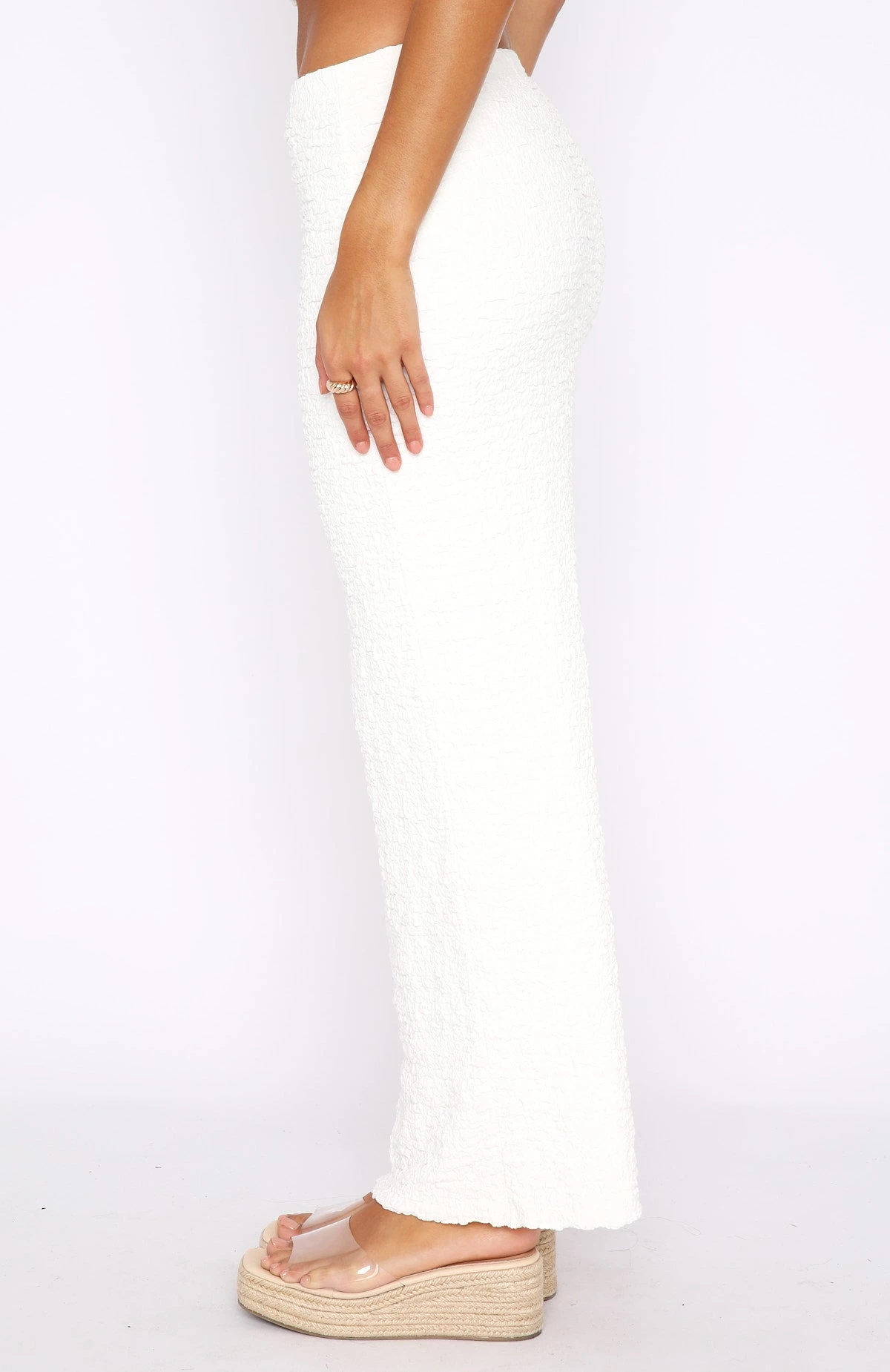 Home Run Maxi Skirt Off White - Image 3