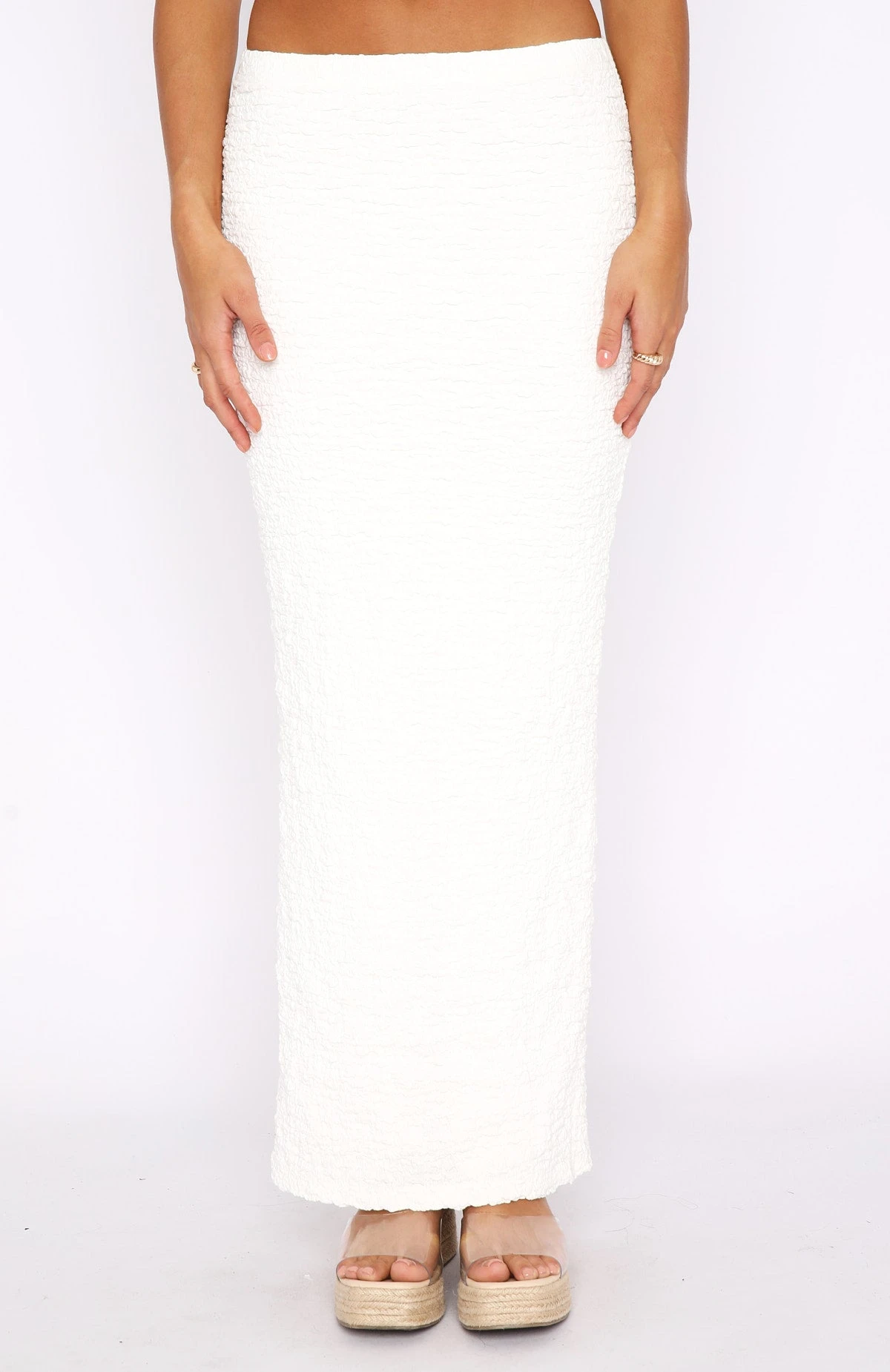 Home Run Maxi Skirt Off White - Image 2