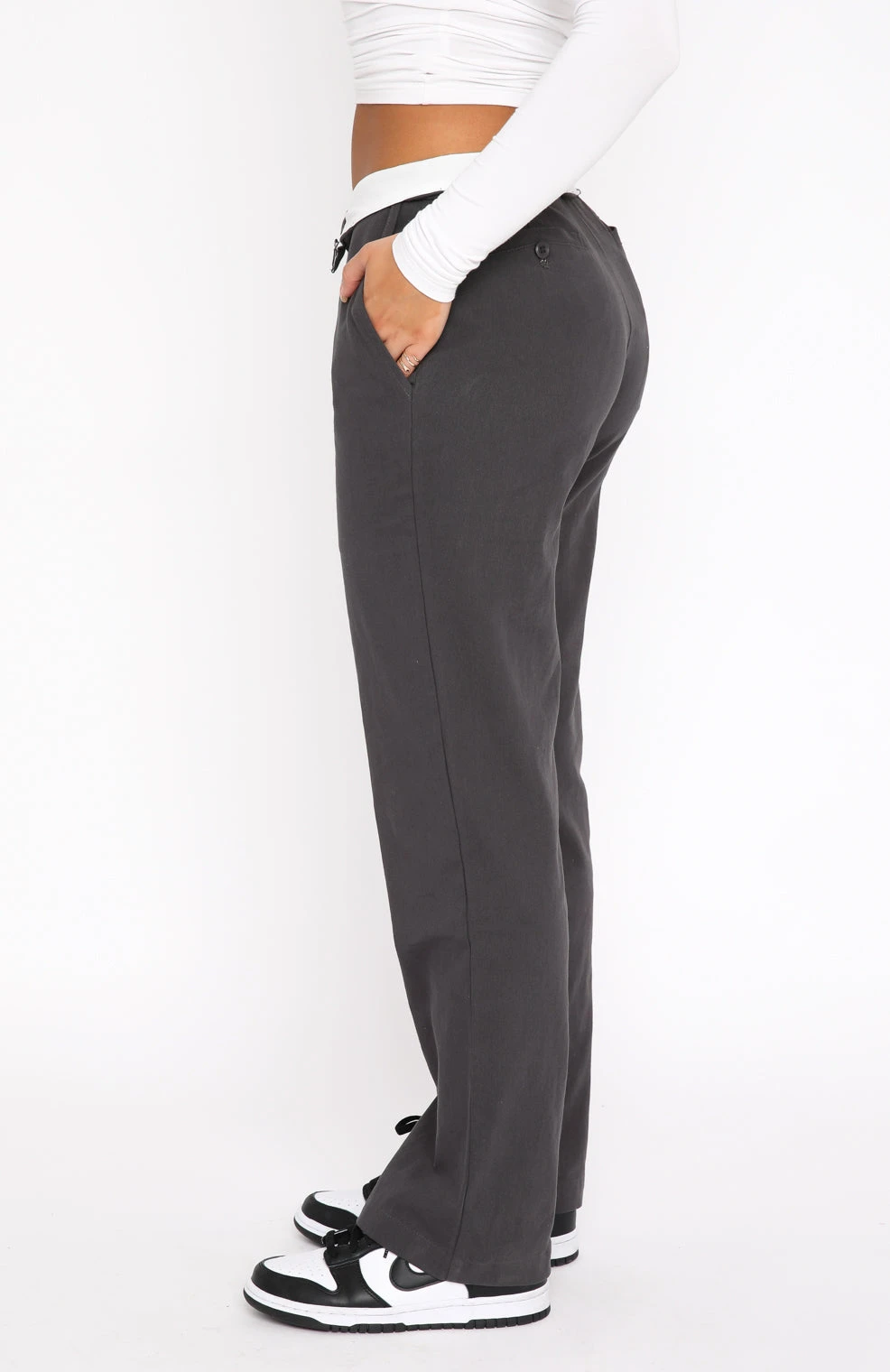 Don't Mess Around Pants Charcoal - Image 3