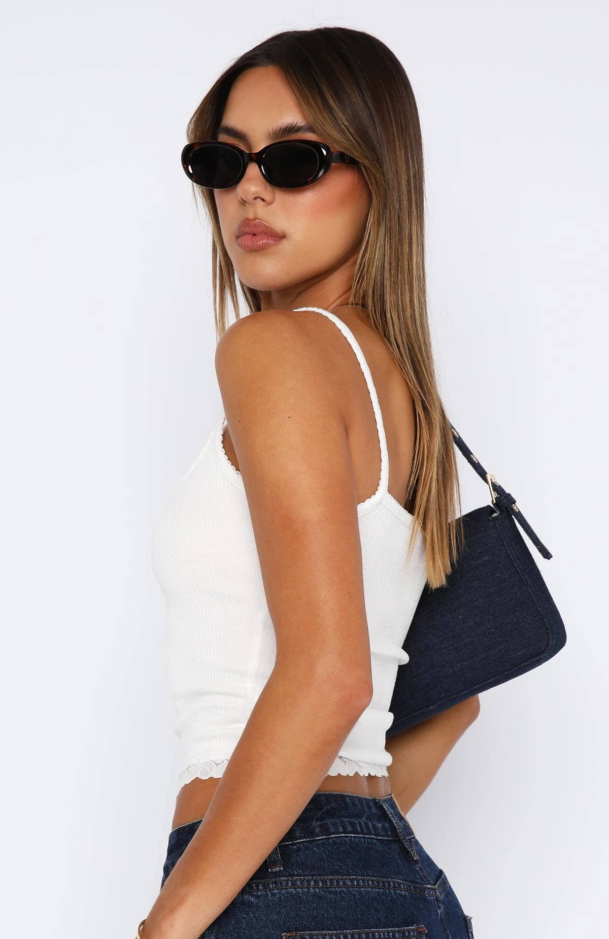 Make It A Date Ribbed Top White - Image 3