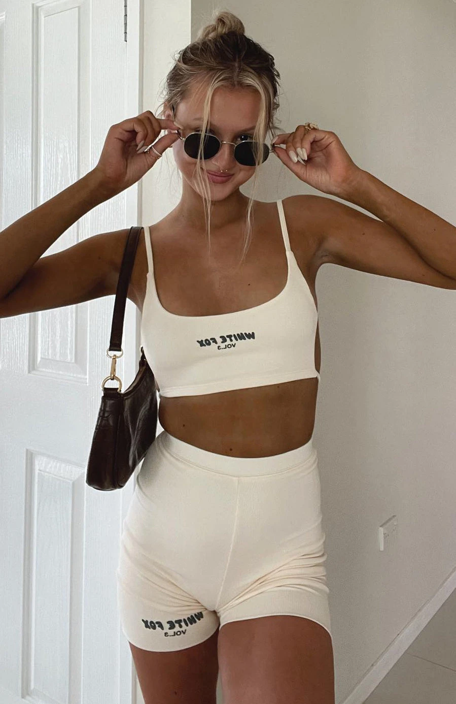 Offstage Ribbed Bike Shorts Vanilla - Image 10