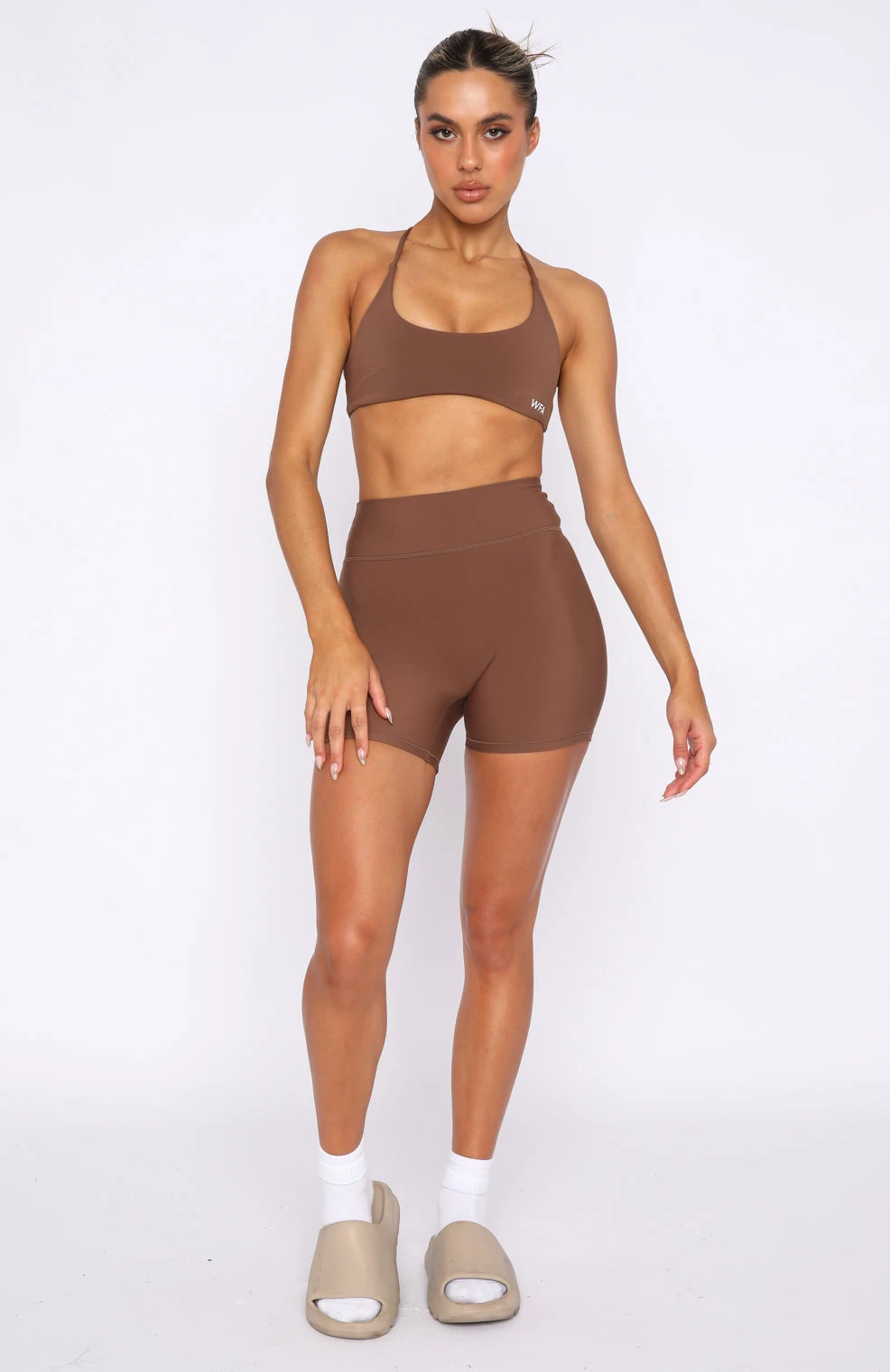 She's Healthy Sports Crop Chocolate - Image 5