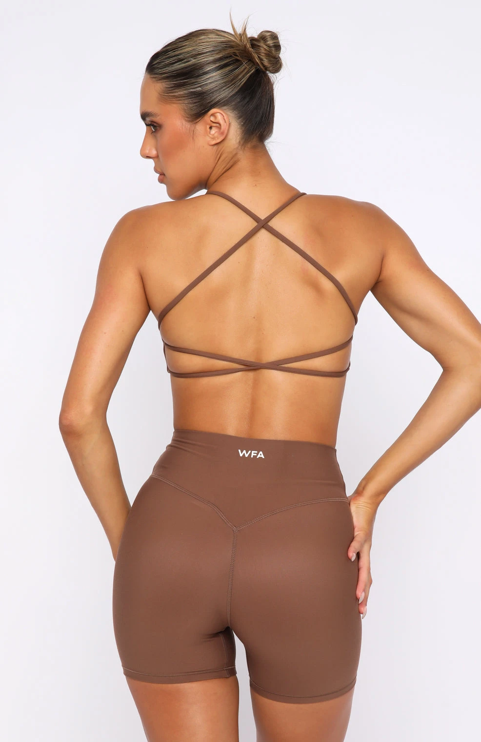 She's Healthy Sports Crop Chocolate - Image 4