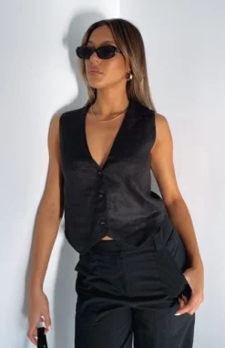 Love The Trend Vest Top Black