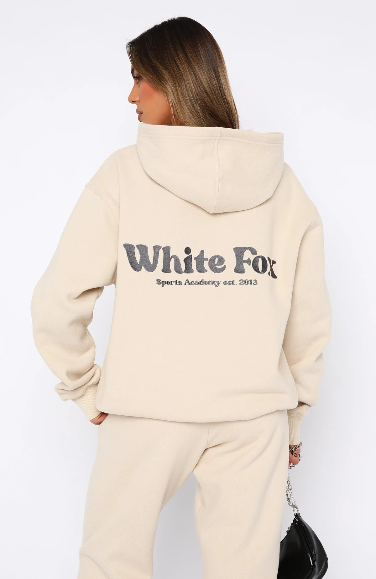 Sports Academy Oversized Hoodie Sand - Image 4