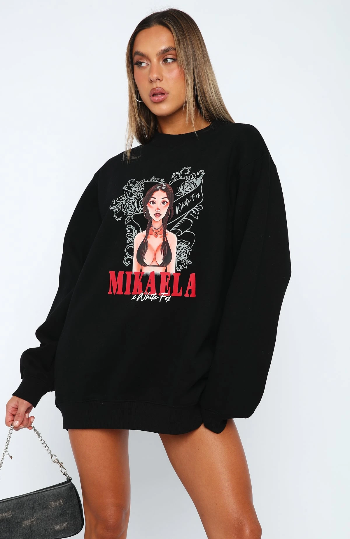Situationship Oversized Sweater Black - Image 2