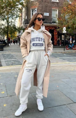 Varsity Vibe Sweatpants Grey Marle