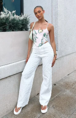 Watch Me Work Pants White