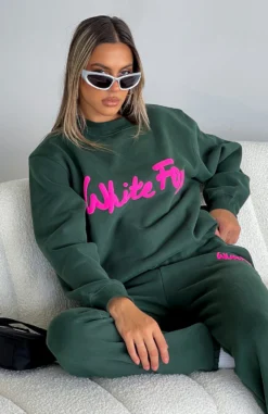 All Time Favourite Oversized Sweater Dark Green