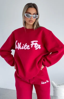 All Time Favourite Oversized Sweater Red