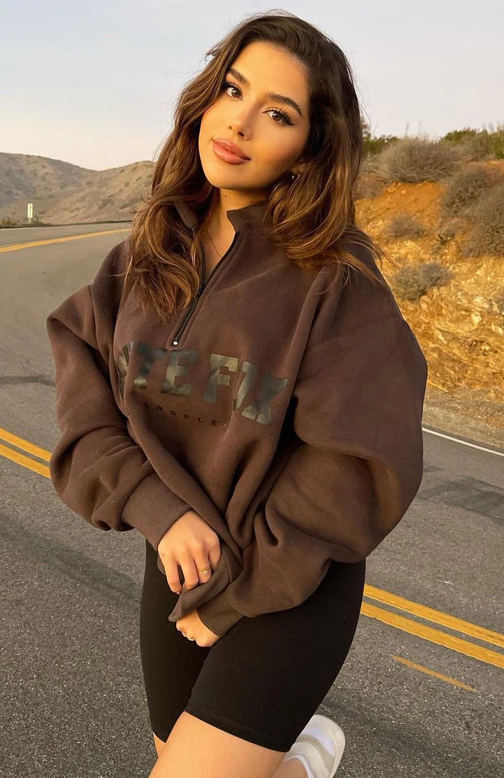 High Standard Zip Front Sweater Shadow - Image 7