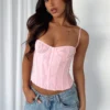 Been Waiting Bustier Baby Pink