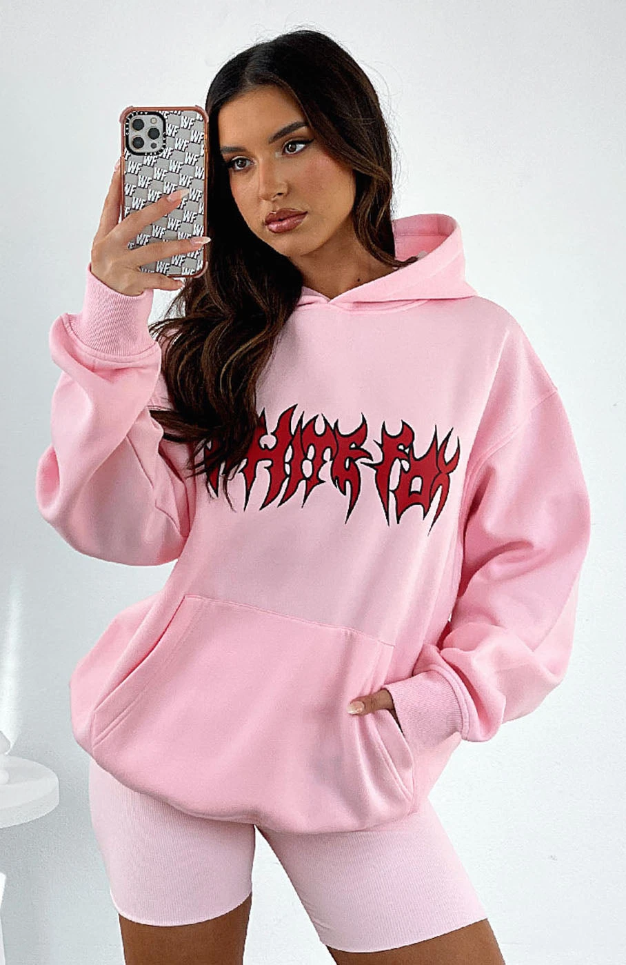 Bring That Energy Oversized Hoodie Pink - Image 5