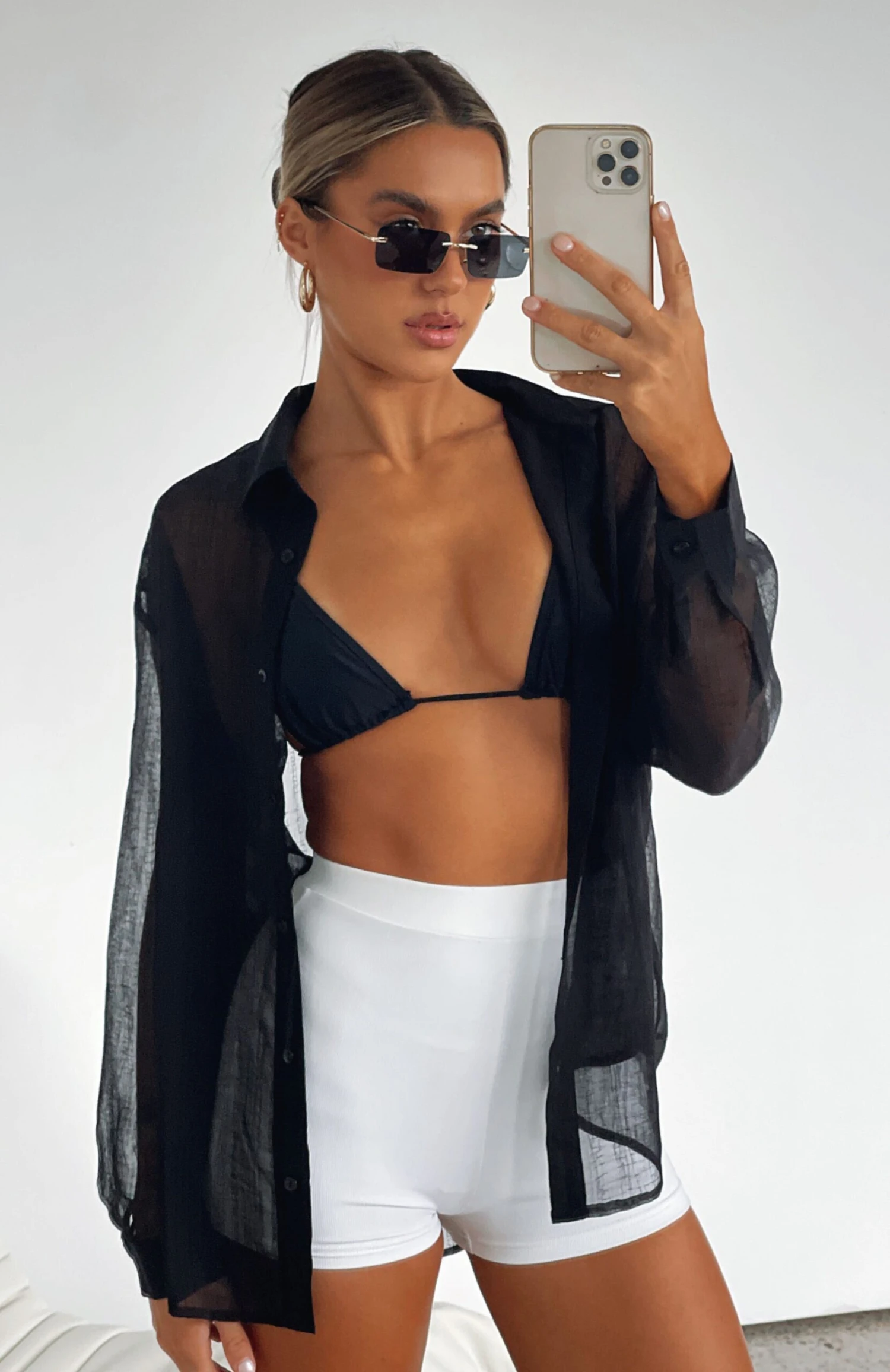 Forget About Me Long Sleeve Shirt Black