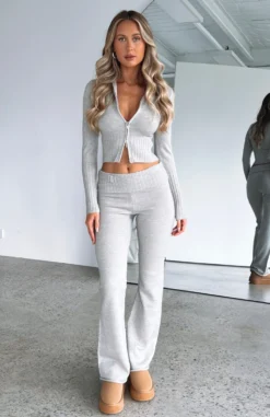 Not Over You Pants Grey