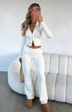 Not Over You Pants Off White