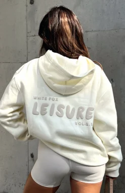 Leisure Series Oversized Hoodie Cream