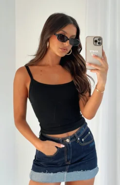 Vice Versa Mini Skirt Dark Denim