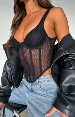 It's My Time Bustier Black