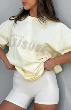 Leisure Series Oversized Tee Cream