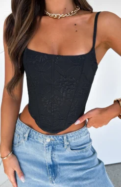 Same Old Song Bustier Black