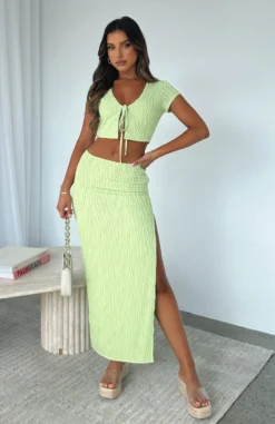 Lasting Legacy Maxi Skirt Matcha