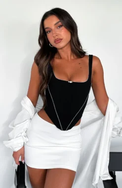 Stuck On Love Bustier Black