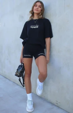 Real Games Bike Shorts Black