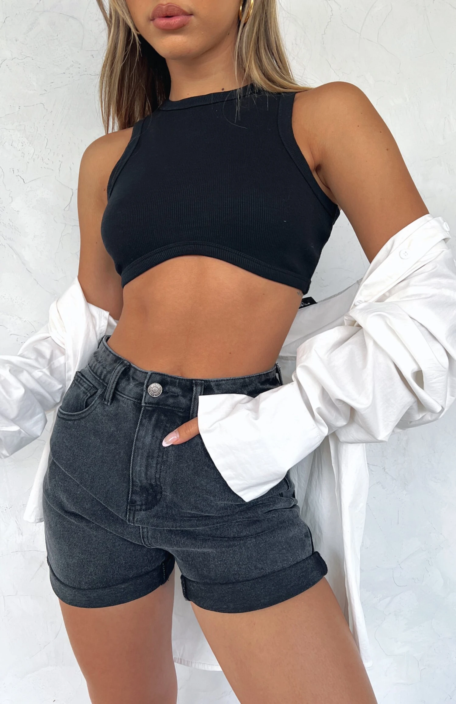 Commit To Me Crop Black - Image 5